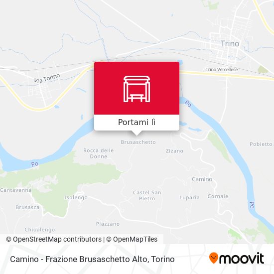 Mappa Camino - Frazione Brusaschetto Alto