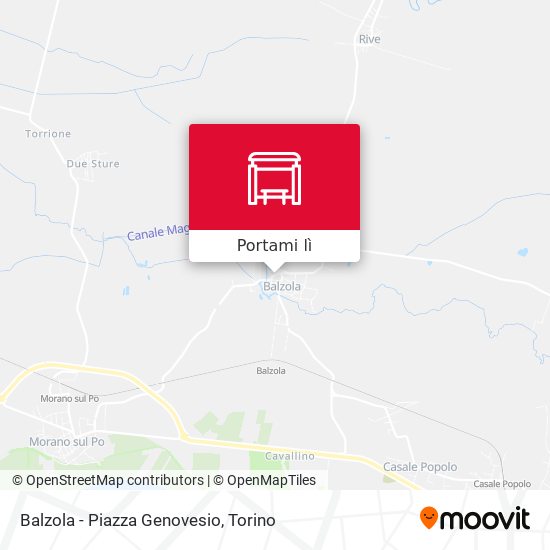 Mappa Balzola - Piazza Genovesio