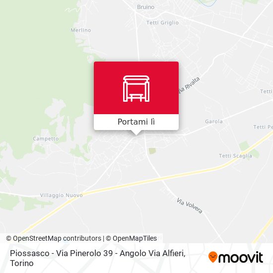 Mappa Piossasco - Via Pinerolo  39 - Angolo Via Alfieri