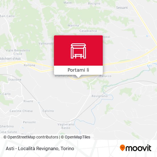 Mappa Asti - Località Revignano