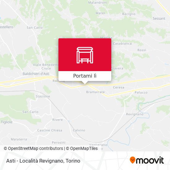 Mappa Asti - Località Revignano