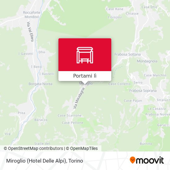 Mappa Miroglio (Hotel Delle Alpi)