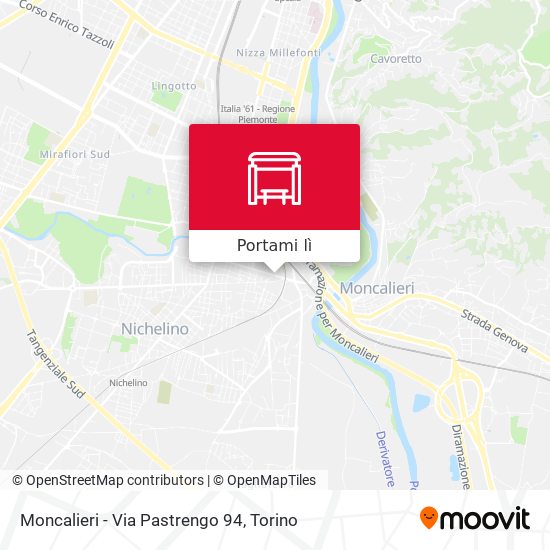 Mappa Moncalieri - Via Pastrengo  94