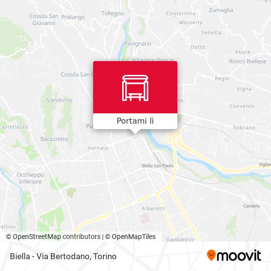 Mappa Biella - Via Bertodano