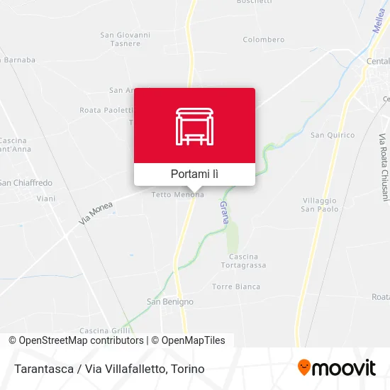 Mappa Tarantasca / Via Villafalletto