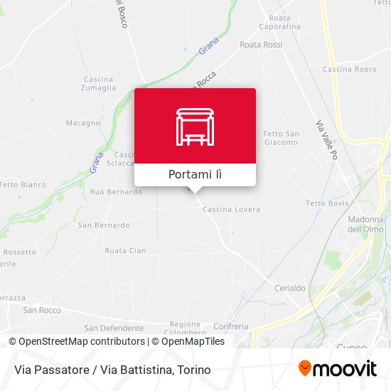Mappa Via Passatore / Via Battistina