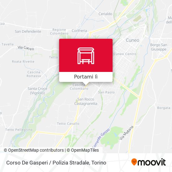 Mappa Corso De Gasperi / Polizia Stradale