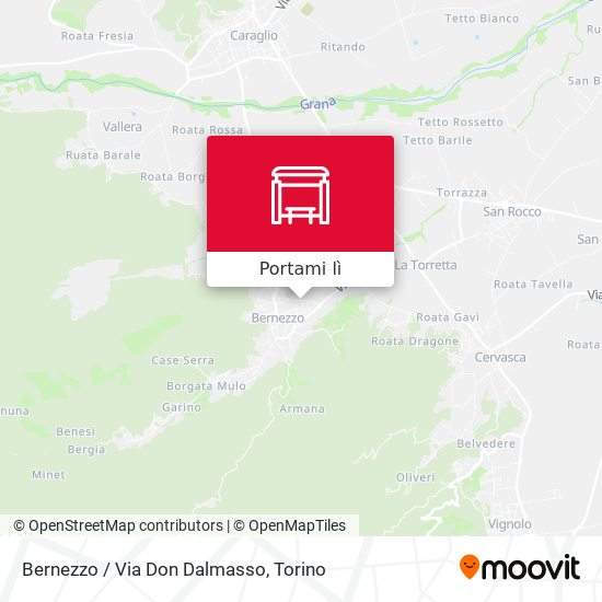 Mappa Bernezzo / Via Don Dalmasso