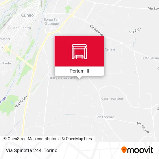 Mappa Via Spinetta 244