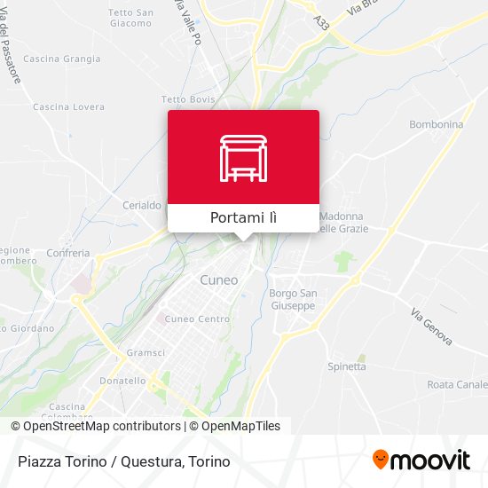 Mappa Piazza Torino / Questura