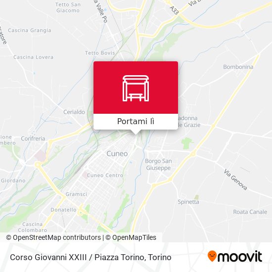Mappa Corso Giovanni XXIII / Piazza Torino