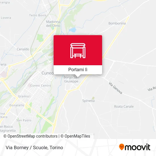 Mappa Via Borney / Scuole