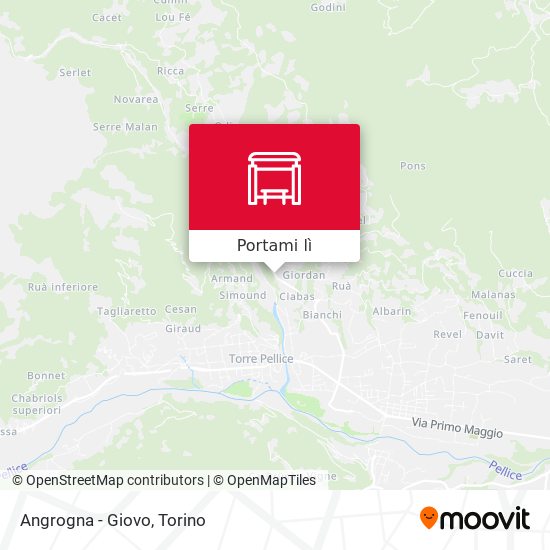 Mappa Angrogna - Giovo