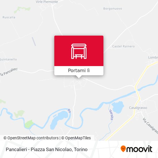 Mappa Pancalieri - Piazza San Nicolao
