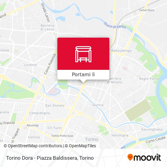Mappa Torino Dora - Piazza Baldissera