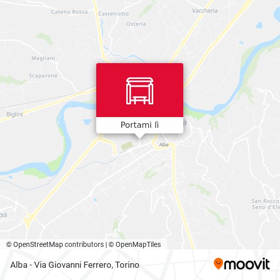 Mappa Alba - Via Giovanni Ferrero