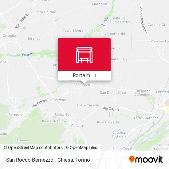 Mappa San Rocco Bernezzo - Chiesa