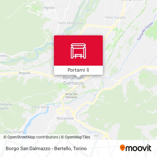 Mappa Borgo San Dalmazzo - Bertello