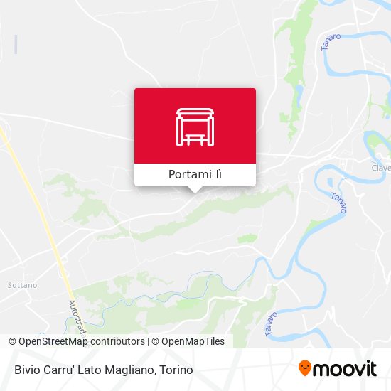 Mappa Bivio Carru' Lato Magliano
