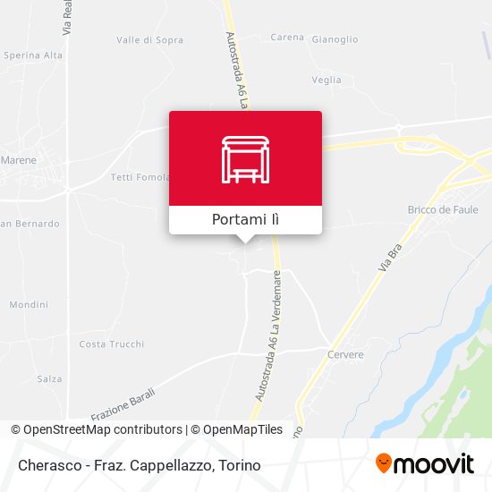 Mappa Cherasco - Fraz. Cappellazzo