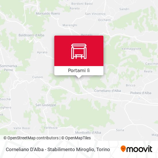 Mappa Corneliano D'Alba - Stabilimento Miroglio