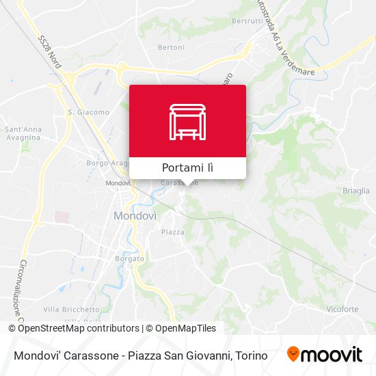 Mappa Mondovi' Carassone - Piazza San Giovanni