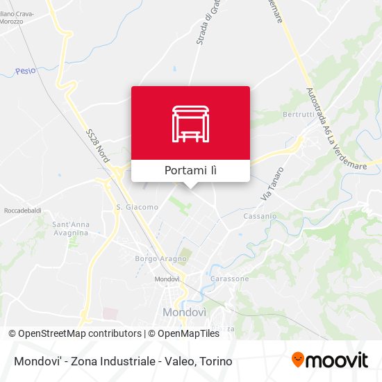 Mappa Mondovi' - Zona Industriale - Valeo