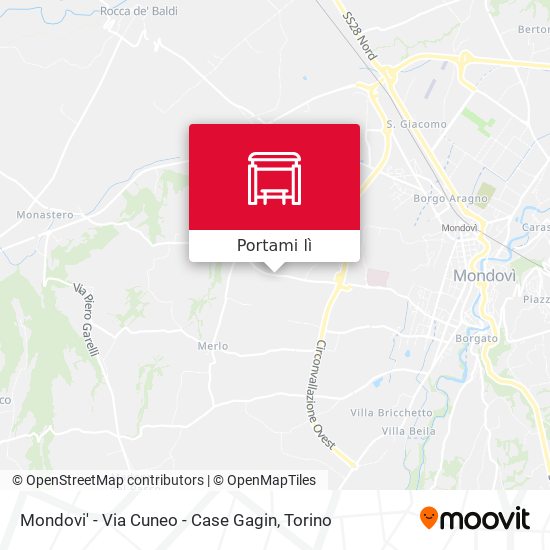Mappa Mondovi' - Via Cuneo - Case Gagin