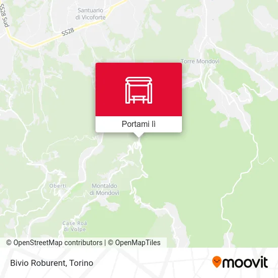 Mappa Bivio Roburent