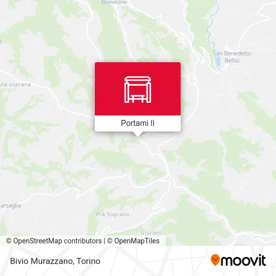 Mappa Bivio Murazzano