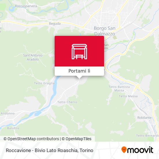 Mappa Roccavione - Bivio Lato Roaschia