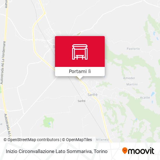 Mappa Inizio Circonvallazione Lato Sommariva