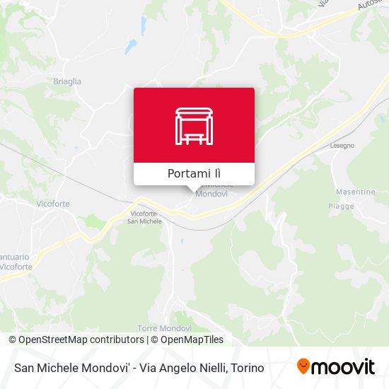Mappa San Michele Mondovi' - Via Angelo Nielli