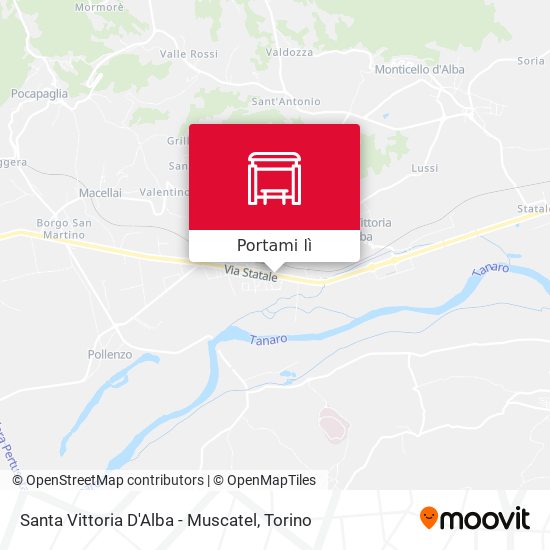 Mappa Santa Vittoria D'Alba - Muscatel