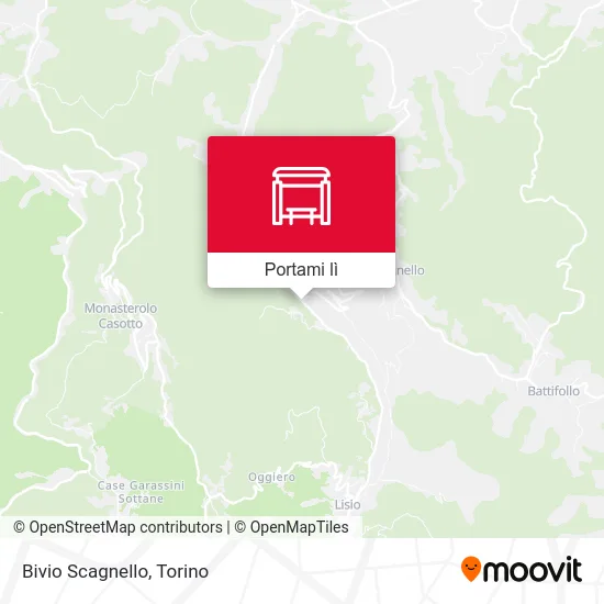 Mappa Bivio Scagnello