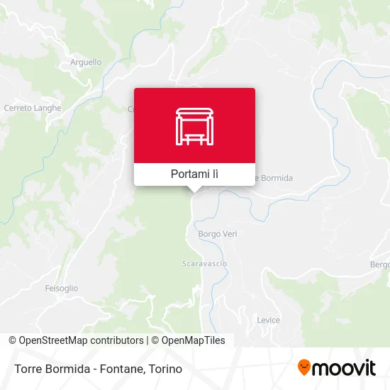 Mappa Torre Bormida - Fontane