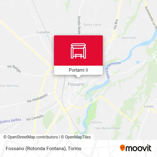 Mappa Fossano (Rotonda Fontana)