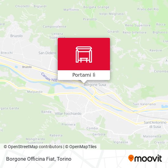 Mappa Borgone Officina Fiat