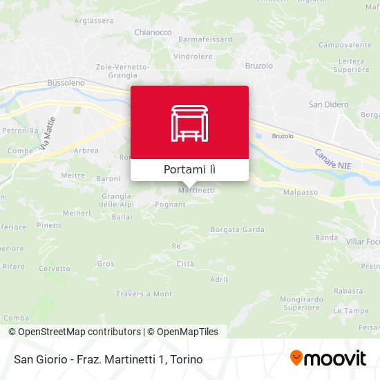 Mappa San Giorio - Fraz. Martinetti 1