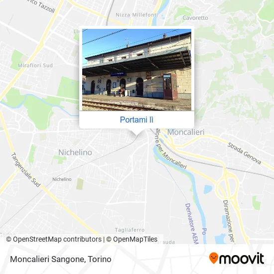 Mappa Moncalieri Sangone