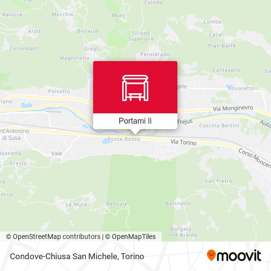 Mappa Condove-Chiusa San Michele