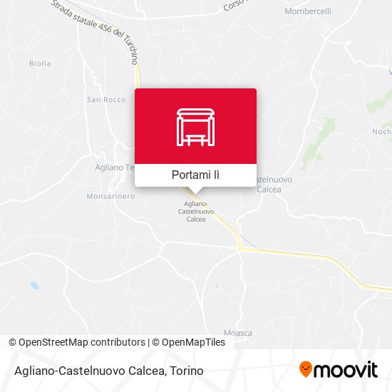 Mappa Agliano-Castelnuovo Calcea
