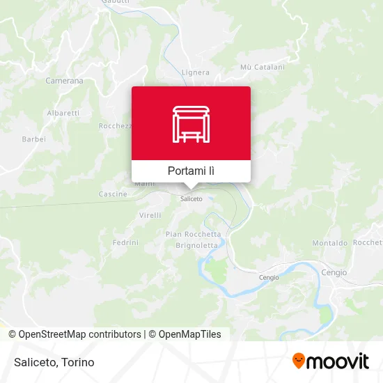 Mappa Saliceto