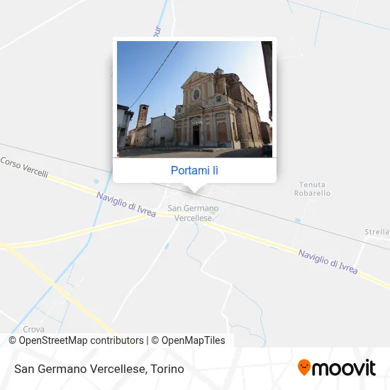 Mappa San Germano Vercellese