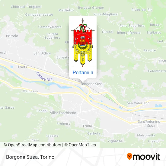 Mappa Borgone Susa