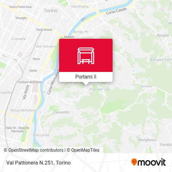 Mappa Val Pattonera N.251