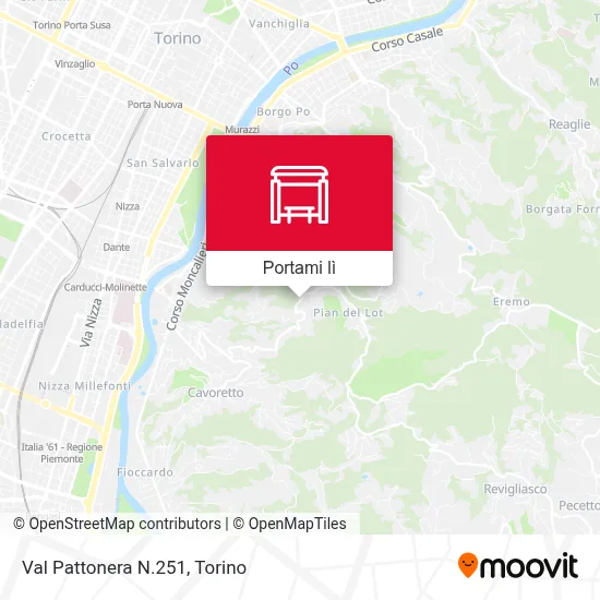 Mappa Val Pattonera N.251