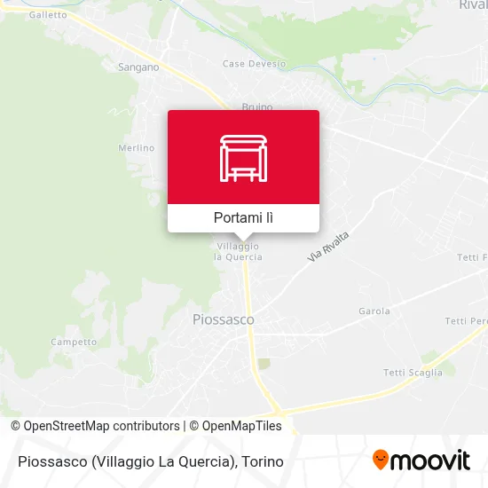 Mappa Piossasco (Villaggio La Quercia)