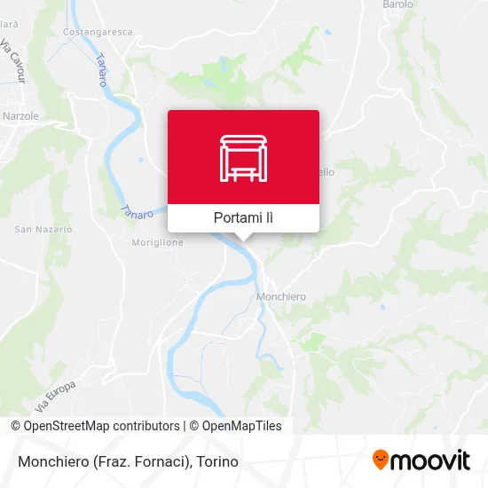 Mappa Monchiero (Fraz. Fornaci)