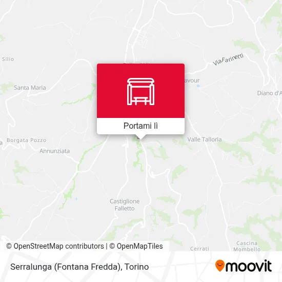 Mappa Serralunga (Fontana Fredda)